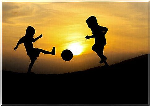 play soccer