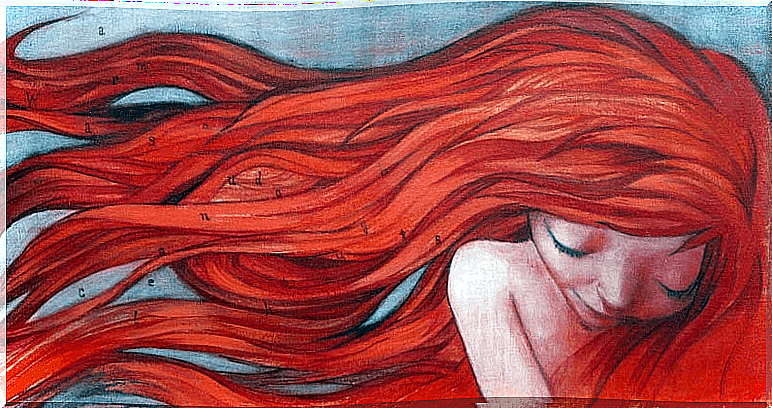 woman with red hair