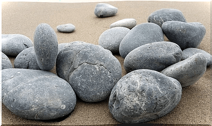 stones on beach